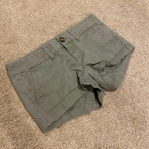 American Eagle shorts size 2 dull olive colored